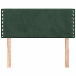 Avis Maison Chic Tête de lit moderne pour chambre - Décoration de lit Vert foncé 90x5x78/88 cm Velours -MN35392