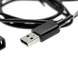 Avis vhbw Câble de rallonge USB compatible avec Huawei bande 4 montre connectée, fitness ou de sport - Câble, noir, 100 cm