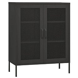 vidaXL Armoire de rangement Anthracite 80x35x101,5 cm Acier