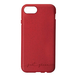 Coque iPhone 6, 6S, 7, 8, SE 2020, SE 2022 Recyclable Just Green Rouge 