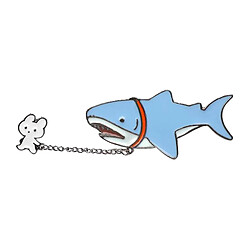 Lapin Requin Dessin Animé Broche Badges Pour Vêtements Sacs Fournitures Bricolage Artisanat Requin Lapin