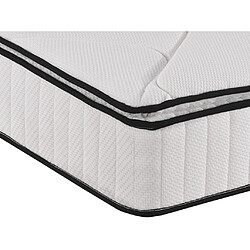 Avis Vente-Unique Matelas 180 x 200 cm anti-feu ressorts ensachés 5 zones et mémoire de forme ép.23cm - SIRON de YSMÉE HÔTEL