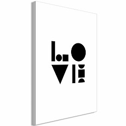 Paris Prix Tableau Imprimé Black, White & Love 60 x 90 cm 