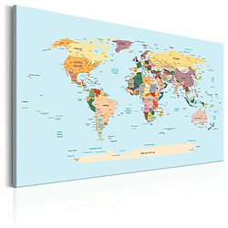 Paris Prix Tableau Imprimé World Map : Travel with Me 40 x 60 cm