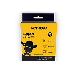 Konrow KSCAR - Support Voiture (360°, Noir) - Emballage Original