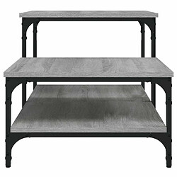 Maison Chic Tabls basse,Table Console pour salon sonoma gris 100x50,5x45 cm bois d'ingénierie -MN75607 pas cher