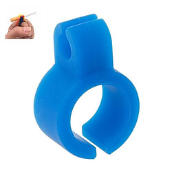 Wewoo 3 PCS Silicone Creative Cigarette Holder Smoking Ring Finger Anti-smoke Blue 