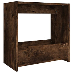 vidaXL Table d'appoint Chêne fumé 50x26x50 cm Bois d'ingénierie