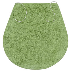 Avis vidaXL Jeu de tapis de salle de bain 3 pcs Tissu Vert