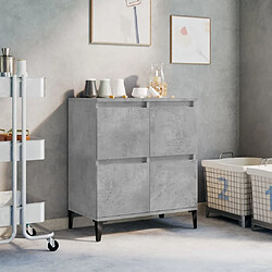 Maison Chic Buffet,Meuble de Rangement,commode pour salon,Cuisine Gris béton 60x35x70 cm Bois d'ingénierie -MN76086