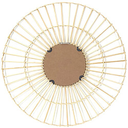 Avis The Home Deco Factory Miroir rond en rotin 75 cm Sun.