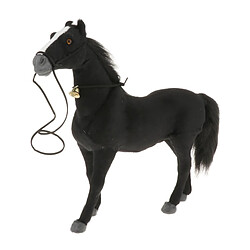 Modèle De Cheval Réaliste Modèle Animal Figurine Jouet Statue Ornement Noir pas cher