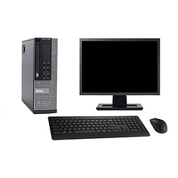 PC Dell 9020 SFF Ecran 19" Intel Core i5-4570 RAM 4Go SSD 120Go Windows 10 Wifi - Occasion