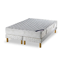 Mes Ensemble matelas ressorts biconiques - confort équilibré 160x200cm + sommier