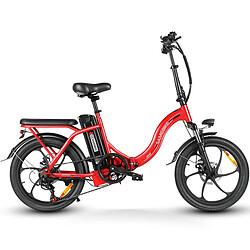 Vélo électrique SAMEBIKE CY20-IT - moteur 350W batterie 36V13AH autonomie 35KM freins à disque mécaniques - Rouge 