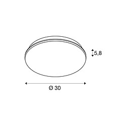 Avis Applique et plafonnier intérieur, rond, blanc SIMA avec LED, 24W, 3000K, variable - SLV