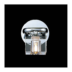 Luminaire Center Applique murale Sisco 1 Ampoule chrome poli