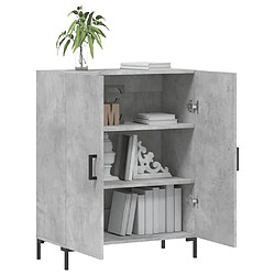 Acheter Maison Chic Buffet,Meuble de Rangement,commode pour salon,Cuisine gris béton 69,5x34x90 cm bois d'ingénierie -MN39271