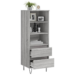 Acheter Maison Chic Buffet,Meuble de Rangement,commode pour salon,Cuisine Sonoma gris 40x36x110 cm Bois d'ingénierie -MN34112