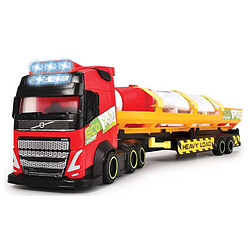 Dickie Toys Camion à Charge Lourde Volvo FH16 de Transport d'Éoliennes Modèle Réduit 1/14 Rouge