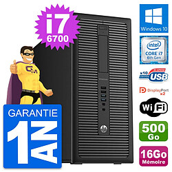 PC Tour HP EliteDesk 800 G2 Intel i7-6700 RAM 16Go Disque 500Go Windows 10 Wifi · Occasion 