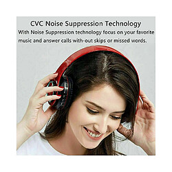 Avis Universal Casque lumineux sans fil bluetooth version 5.0 casque perspective stéréo super basse casque avec micro rouge