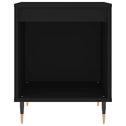 Avis vidaXL Table de chevet Noir 40x35x50 cm Bois d’ingénierie