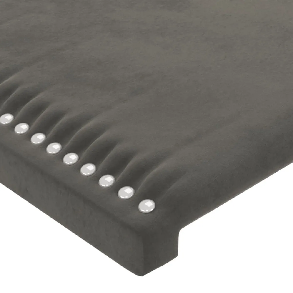 Acheter Maison Chic Tête de lit moderne avec oreilles pour chambre - Décoration de lit Gris foncé 163x16x78/88 cm Velours -MN54136