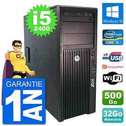 PC Tour HP Z210 Intel Core i5-2400 RAM 32Go Disque Dur 500Go Windows 10 Wifi - Occasion