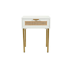 Avis Table de Chevet Bois Elsa Blanc - Ostaria