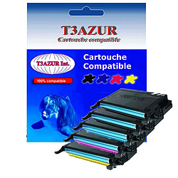 Lot de 5 Toners Laser compatibles pour Samsung CLX6220FX, CLX6250FX - T3AZUR Lot de 5 Toners Laser compatibles pour imprimante Samsung CLX6220FX, CLX6250FX - T3AZUR