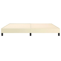 Acheter vidaXL Cadre de lit sans matelas crème 200x200 cm similicuir