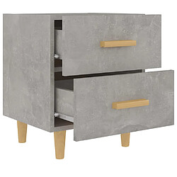 Acheter vidaXL Table de chevet Gris béton 40x35x47,5 cm