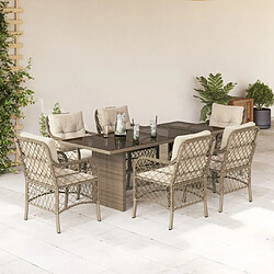 Ensemble table & chaises Vidaxl