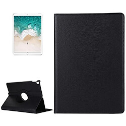 Wewoo Coque noir pour iPad Pro 10.5 pouces Litchi Texture 360 degrés Spin Multi-fonction Horizontal Flip en cuir Housse de protection avec support