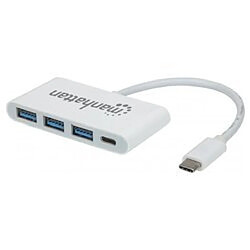 Hub USB Manhattan USB 3.1 3 Porte USB A e 1 Porta USB-C