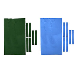 Bandes de Feutre pour Table de Billard 2X Nappe Tissu de Table de Billard 8ft en Nylon 0.9mm+ Laine avec 6pcs Bande de Feutre