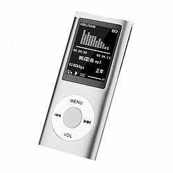 Lecteur De Musique Radio Hifi Lecteur Mp3 Écran Lcd Numérique Enregistrement Vocal Lecteur Fm Argent