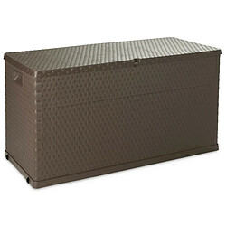 Coffre de Rangement Rattan Marron 