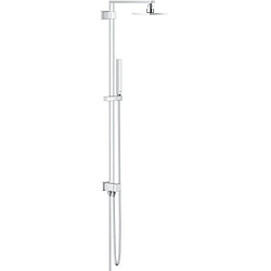 GROHE Ensemble de douche 1 jet Euphoria Cube System 27696000 -Bras de douche orientable-Limiteur de température-Anti-calcaire-Chrome