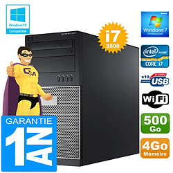 PC Tour DELL 7010 Core I7-2600 Ram 4Go Disque 500 Go Graveur DVD Wifi W7