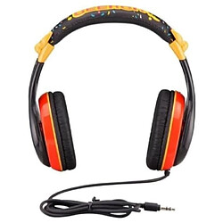 Ekids HP-140 Casque Audio Filaire Jack 3.5 mm Supra Auriculaire Contrôle Parental du Volume Noir