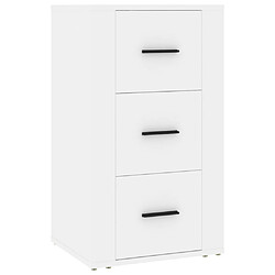 Maison Chic Buffet,Meuble de Rangement,commode pour salon,Cuisine Blanc 40x33x70 cm Bois d'ingénierie -MN95920