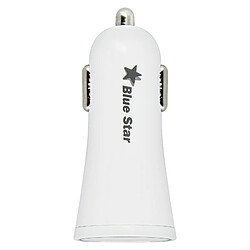 Avis Bluestar Chargeur Voiture Allume Cigare USB 2A Charge Rapide LED Lumineux Blue Star Blanc