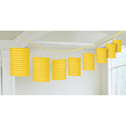 GUIRLANDE LAMPIONS JAUNE 365 CM