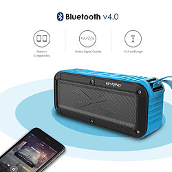 Wewoo Enceinte Bluetooth étanche S20 Loundspeakers IPX6 Haut-parleur portable NFC pour extérieur / Douche / Vélo Radio FM Vert