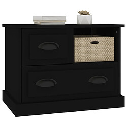 Avis vidaXL Table de chevet noir 60x39x45 cm