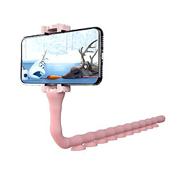 Wewoo RKL9 Creative Budding Lazy Phone Bracket Diffusion en direct Octopus Trépied Rose