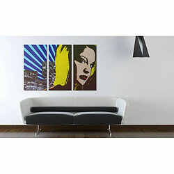 Paris Prix Tableau Imprimé 3 Panneaux Femme Pop Art 40 x 60 cm