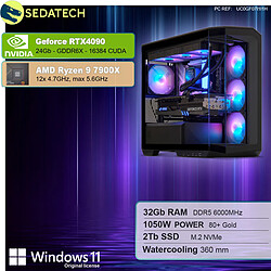 Sedatech PC Gamer V360 • AMD Ryzen 9 7900X • RTX4090 • 32Go DDR5 • 2To SSD M.2 • Windows 11